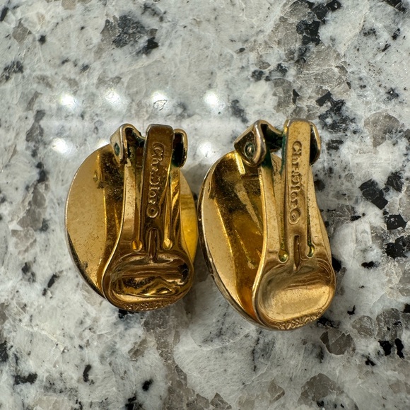 CHRISTIAN DIOR CLIP ON EARRINGS - Picture 4 of 6